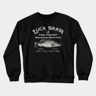 Luca Brasi Fish Market Worn Dks Crewneck Sweatshirt